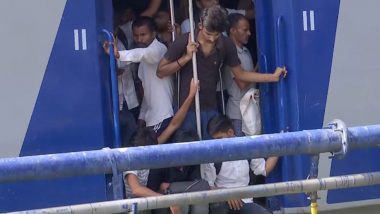 Patna: Heavy Rush at Junction As Exam Aspirants Struggle To Board Trains; Several Miss Bihar Police Constable Exam (Watch Videos)