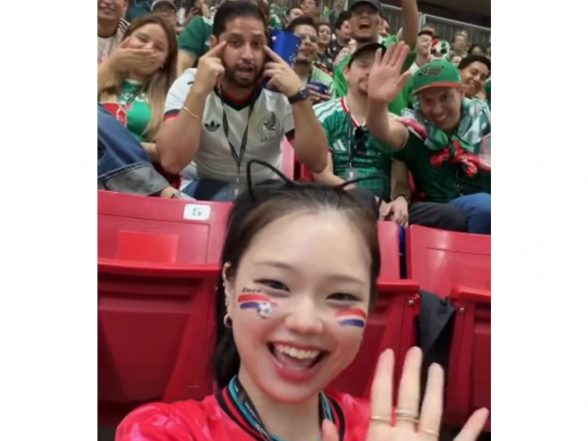 Sports News | Mexican Trade Group Chief Removed After Racist Gesture Toward South Korean Influencer at FIFA World Cup Match