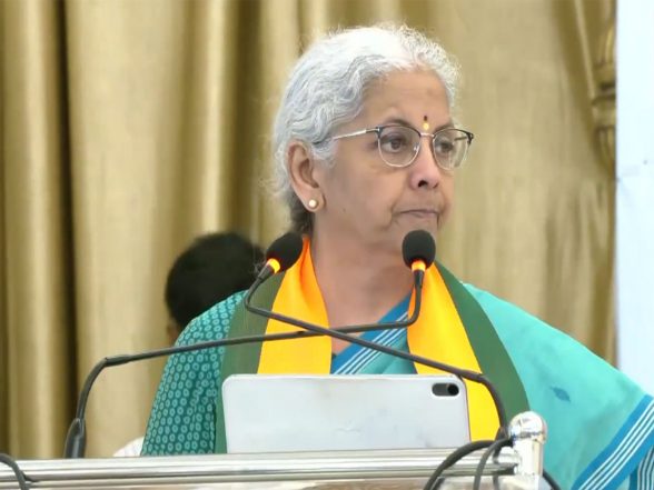 Business News | Nirmala Sitharaman Flags Global Risks, Says PM Modi Govt Ensuring Supply Stability Amid Crude, Hormuz Pressures