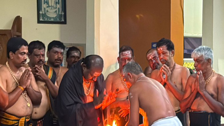 India News | Union Minister H.D. Kumaraswamy Begins Sabarimala Pilgrimage
