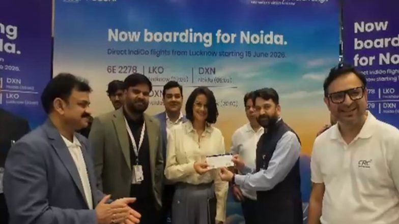 India News | First Direct Flight Between Lucknow and Noida Successfully Takes off