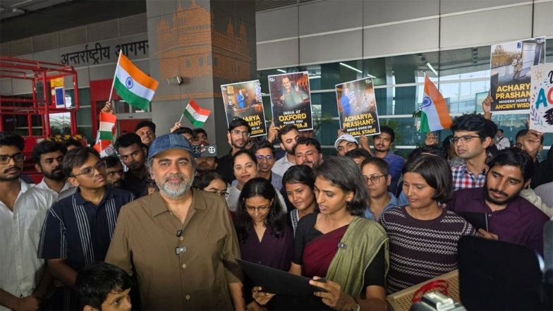 Business News | Philosopher & Bestselling Author Spoke to the Media at Delhi Airport