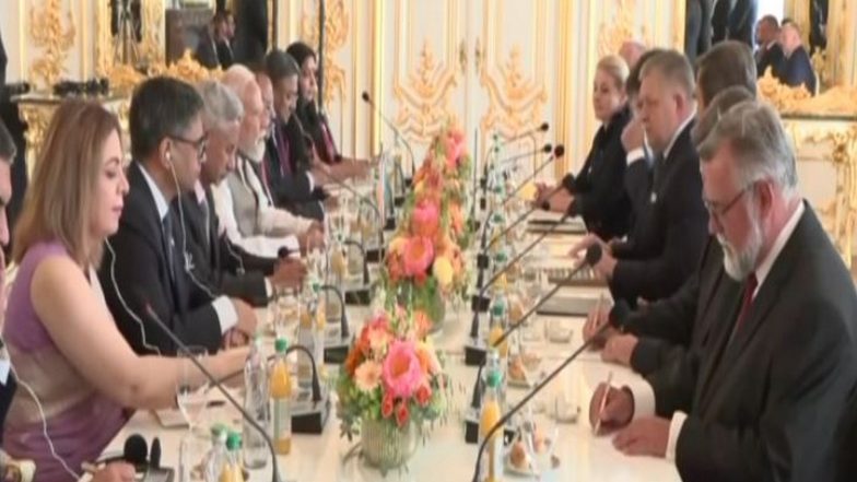 World News | PM Modi Holds Delegation-level Talks with Slovak PM Robert Fico in Bratislava