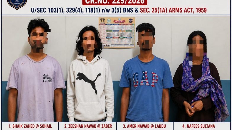 India News | Telangana: Golconda Police Apprehend Four Accused in Murder Case; Probe Underway