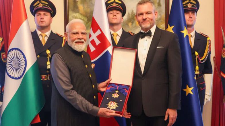 India News | "Recognition of India's Growing Stature:" BJP's Naveen Jindal Congratulates PM Modi on Receiving Slovakia's Highest Civilian Honour