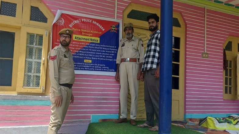 India News | Srinagar Police Attach Properties Worth Rs 1.5 Crore Under NDPS Act