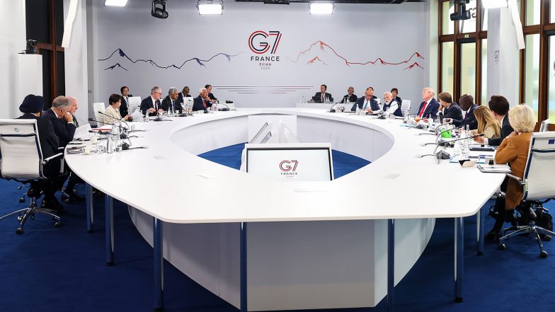 World News | G7 Leaders Back US-Iran Deal, Reaffirm Support for Ukraine During Summit in France