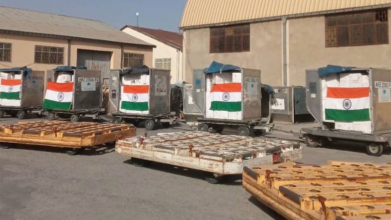 World News | India Delivers 5 Tonnes of Medical Aid to Afghanistan Under Humanitarian Assistance