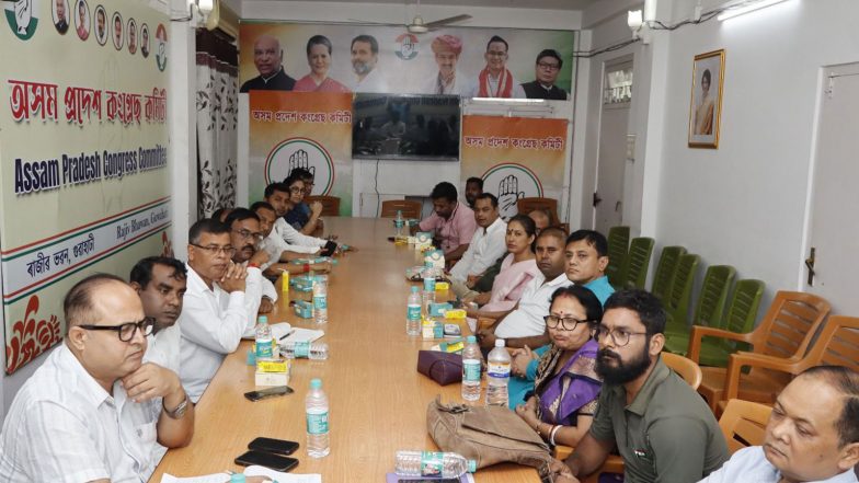 India News | Congress Holds Review Meeting on Nagaon Lok Sabha By-election, Pays Tribute to Rupkonwar on Birth Anniversary