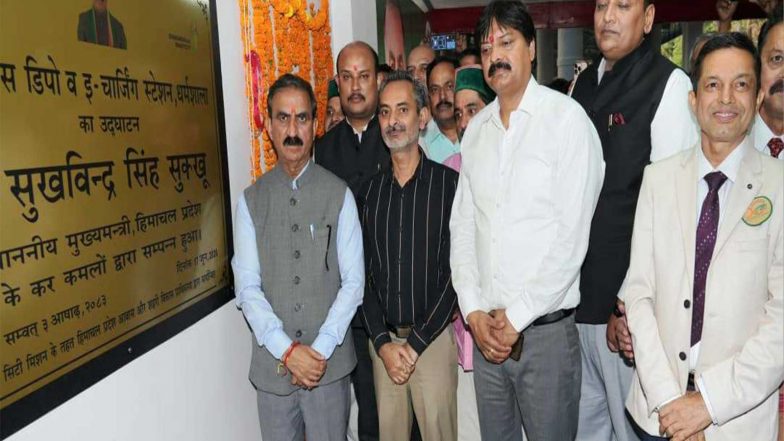 India News | Himachal Pradesh CM Inaugurates Redeveloped Fountain Chowk, E-bus Charging Depot