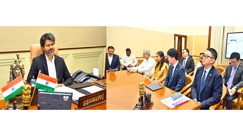 Business News | Hyundai Delegation Calls on TN CM Vijay, Discusses Thoothukudi Shipbuilding Hub