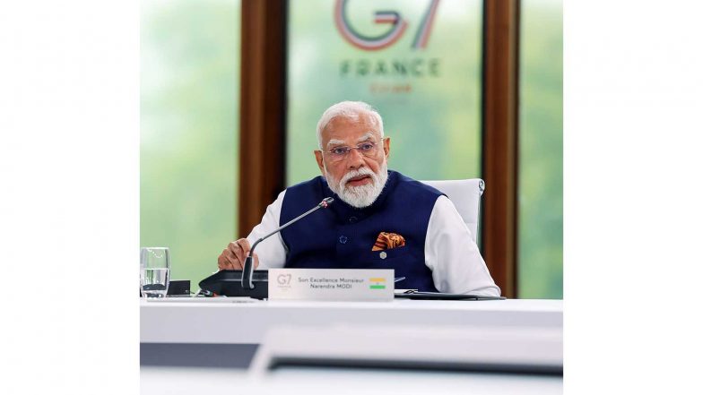 World News | PM Modi Leaves for Paris for Final Leg of France Visit After Concluding G7 Summit