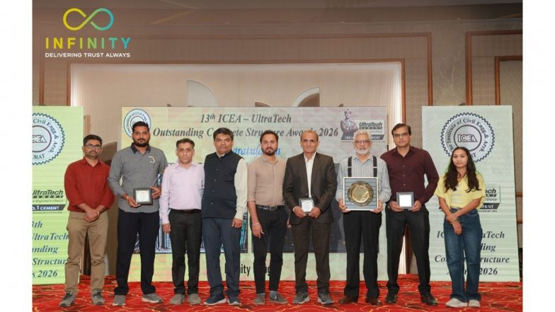 Business News | Infinity Group Receives Prestigious 13th ICEA-UltraTech Outstanding Concrete Structure Award 2026