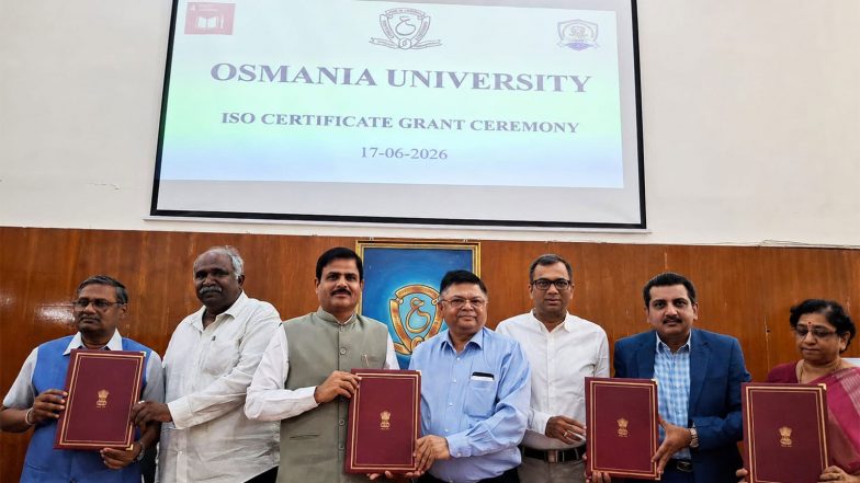 India News |  Osmania University Becomes First in India to Secure Four ISO Certifications Simultaneously