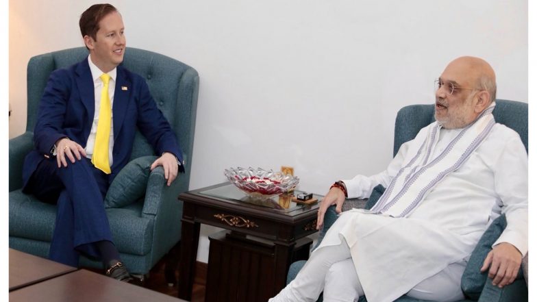 World News | India, US Discuss Deepening Collaboration on Combating Terrorism During Meet Between HM Shah, Amb Gor