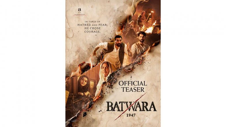 Entertainment News | 'Batwara 1947' Teaser Out: Aamir Khan's Voice-over Sets Emotional Tone for 1947 Partition Drama