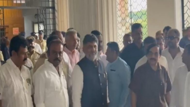 India News | Karnataka CM DK Shivakumar Cast His Vote in MLC Elections