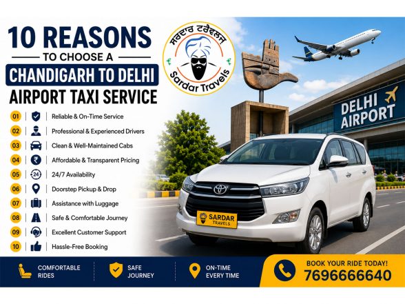 Business News | 10 Reasons to Choose a Chandigarh to Delhi Airport Taxi Service