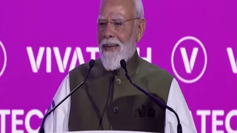 Business News | PM Modi Outlines India's AI Vision at VivaTech 2026, Rolls out Red Carpet for Global Tech Players