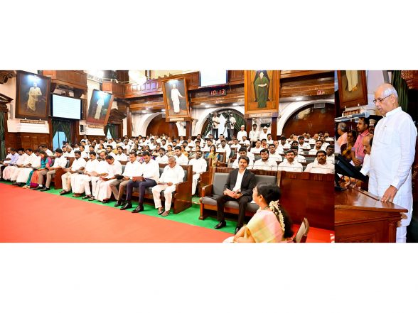 India News | Tamil Nadu Assembly Opens Amid DMK Protest; Governor Arlekar Unveils Social Justice Survey, Reaffirms Two-language Policy