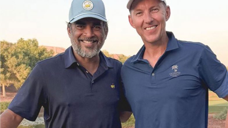 Entertainment News | Brett Lee Drops Pics with R Madhavan from Dubai Golf Session