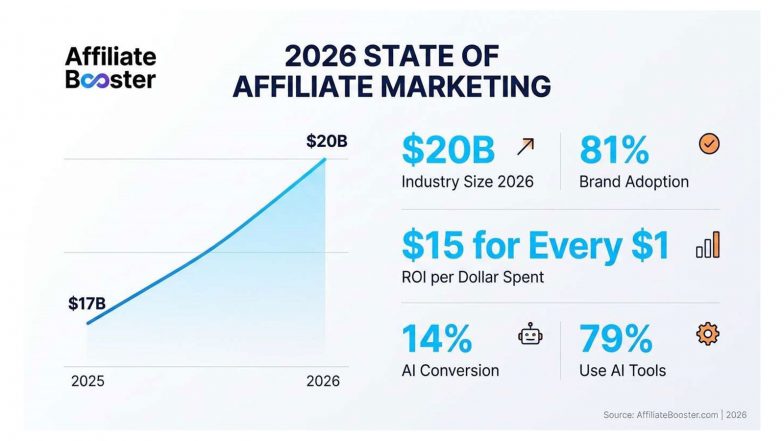 Business News | AffiliateBooster.com Releases 2026 State of Affiliate Marketing Report: Industry Surpasses $17B, On Track for $20B by Year-End