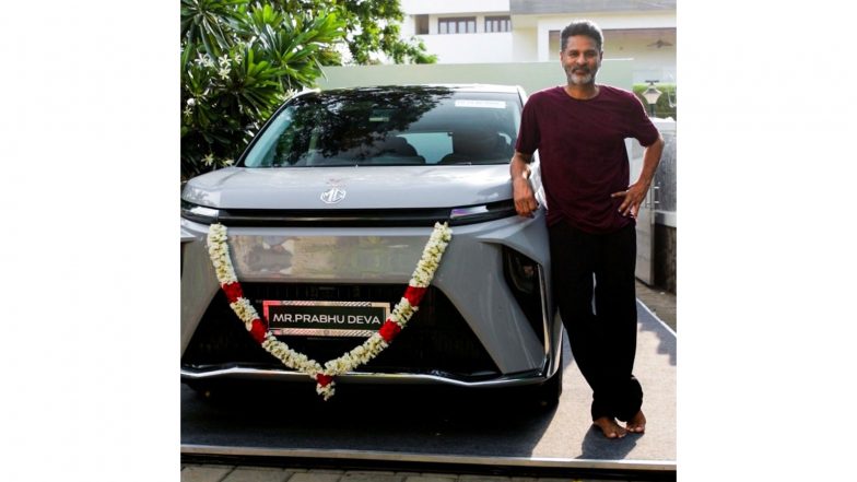 Business News | Prabhu Deva Welcomes the MG M9 - Presidential Limousine by MG SELECT