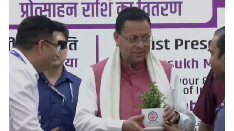 India News | Uttarakhand CM Attends Nationwide 'Viksit Bharat Rozgar Yojana' Event