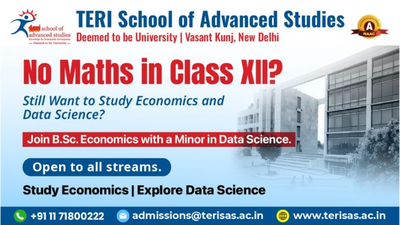 Business News | TERI SAS B.Sc. Economics Programme: Shaping Future-Ready Economists Since 2023