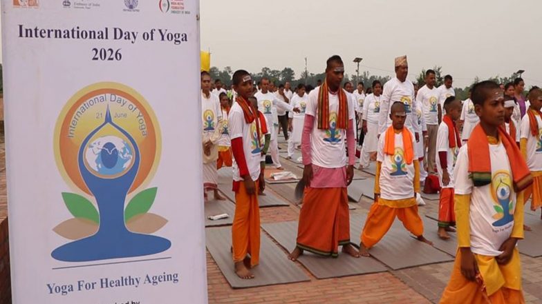 World News | Nepal: Indian Embassy Hosts Yoga Day Event in Lumbini