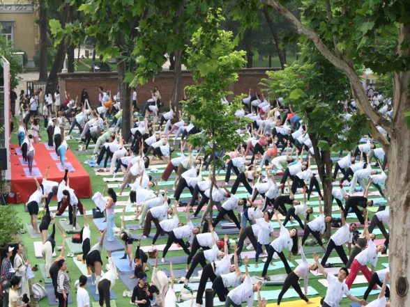 World News | Indian Missions Gear Up Ahead of 12th International Yoga Day