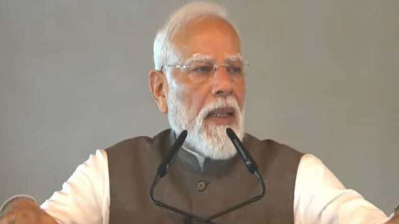 India News | PM Modi Accompanies President Murmu in Paharpur, Hails Development in Her Native Village
