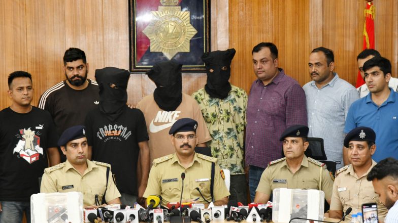 India News | Chandigarh Police Bust Goldy Dhillon Gang Module, 3 Arrested with Sophisticated Weapons