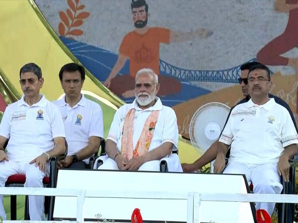India News | PM Modi Leads National Observance for 12th International Day of Yoga in Kolkata