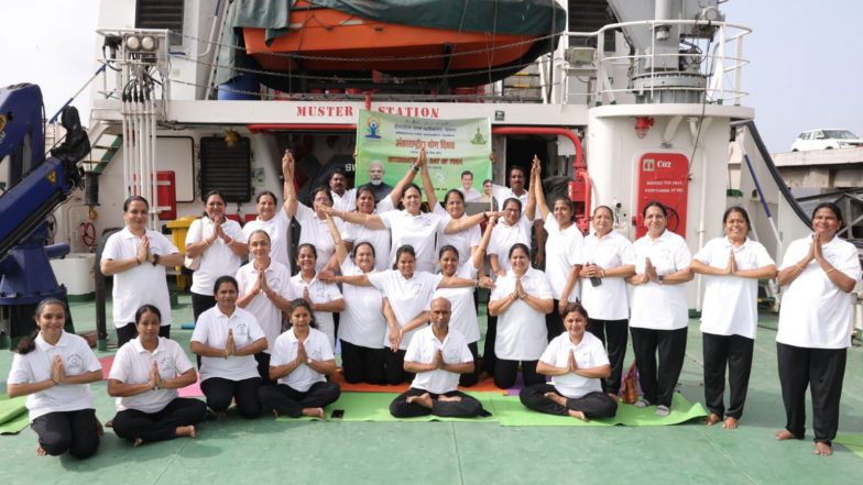 India News | DPA Kandla Marks International Yoga Day with Onboard Session on Tug Vessel