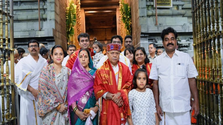 India News | Telangana Governor Shukla Offers Prayers at Tirumala Tirupati Temple