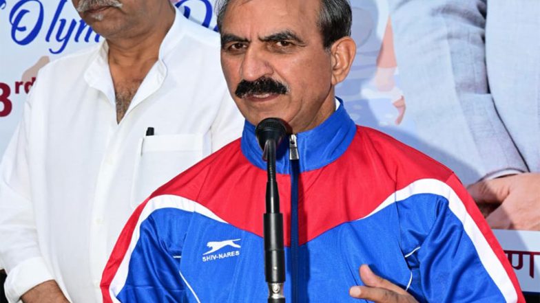 Sports News | Himachal Pradesh CM Thakur Sukhvinder Flags-off Olympic Run on International Olympic Day