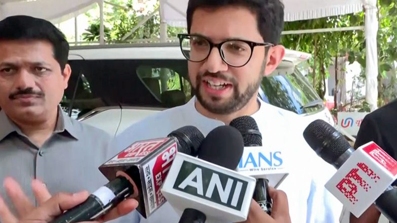 India News | Shiv Sena (UBT) Leader Aaditya Thackeray Slams BJP over Conversion of Mumbai's Neville D'Souza Football Ground into Convention Centre