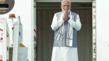PM Narendra Modi Emplanes for Two-Day State Visit to Seychelles, To Attend National Day Golden Jubilee Celebrations (Watch Video)