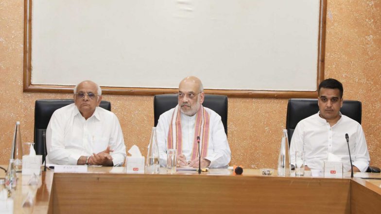India News | Union Home Minister Amit Shah Chairs High-level Review Meeting to Transform Gandhinagar into the Nation's Model 'Green Lok Sabha Constituency'