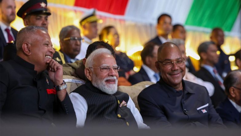 World News | In a First, PM Modi Attends Seychelles National Day Revelry as Guest of Honour