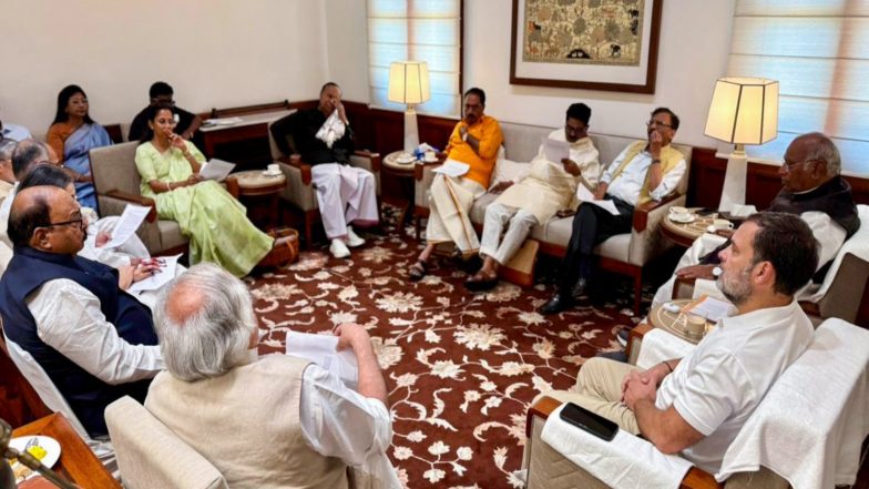 India News | INDIA Bloc Writes to CJI on Concerns over SIR Process; Alliance Gets AAP, DMK on Board to Raise Issue