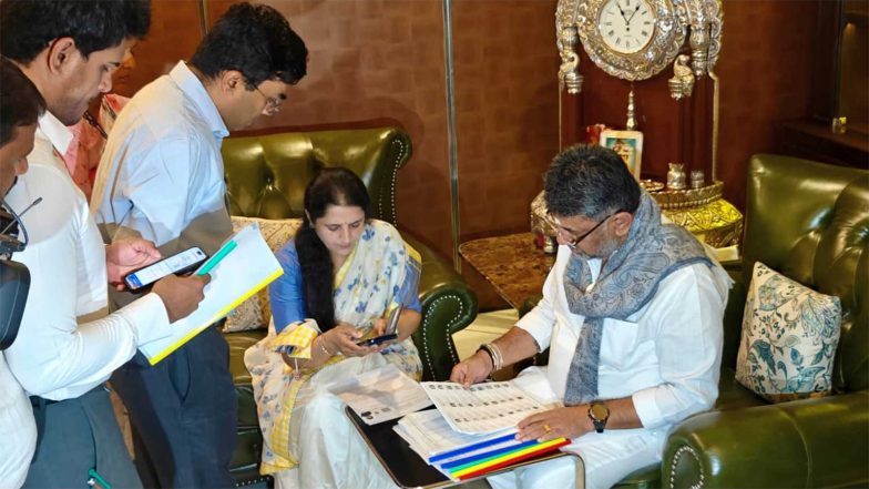 India News | Karnataka CM DK Shivakumar Kicks off Voter List Revision Drive, Fills Enumeration Form