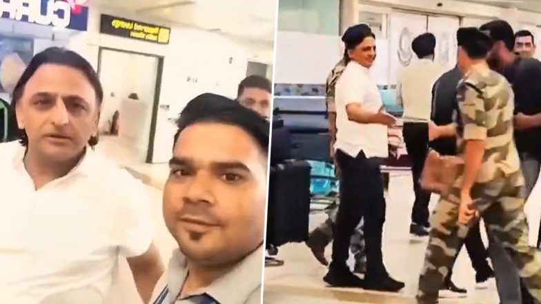 Akhilesh Yadav Sports Rare Casual Look at Airport Without Signature Red Cap, Video Surfaces