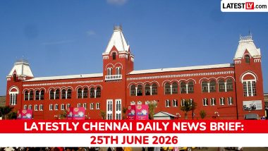 Chennai Latest News Today on June 25th, 2026: CM Vijay's New Buses, ITS Approval & Air Show
