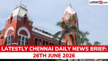 Chennai Latest News Today on June 26th, 2026: CM Vijay's Marathon, Metro Diversions & Price Hikes