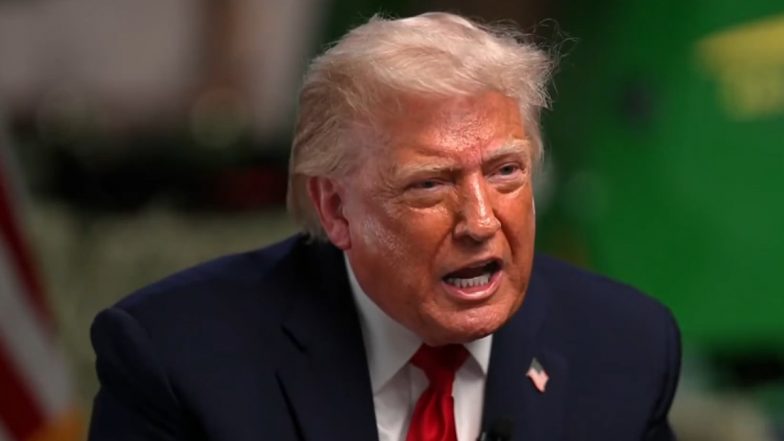 'Let's Call It Quits': Donald Trump Loses Temper, Walks out of Interview With NBC Anchor Kristen Welker (Watch Video)