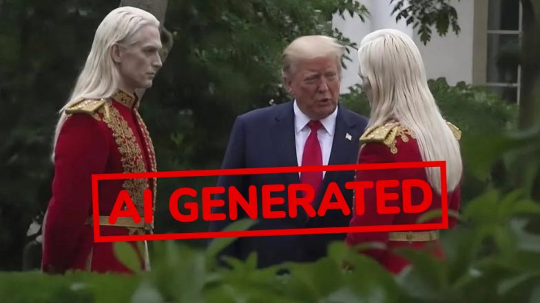 Did Donald Trump Meet 'Unknown Figures'? Here's the Fact Check As AI-Generated Photo Goes Viral
