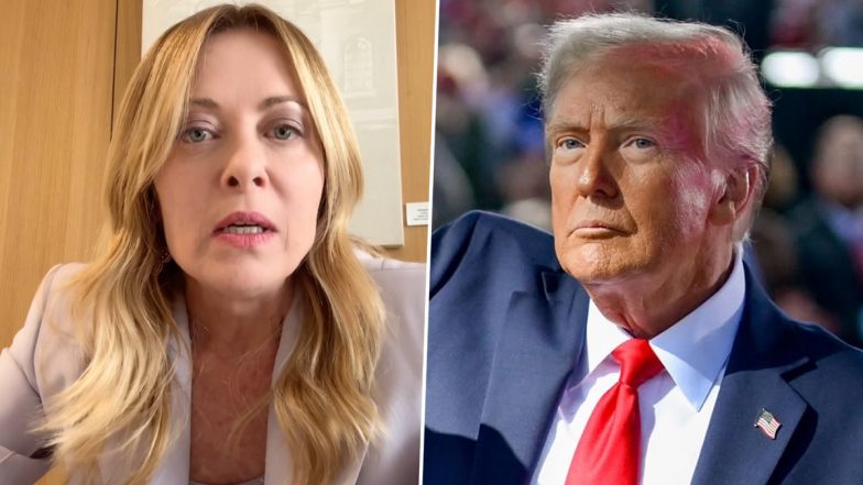 Did Giorgia Meloni Beg Donald Trump for a Photo at G7 Summit? Italy PM Rejects US President's Claims (Video)