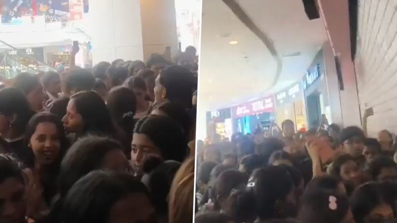 Mumbai: Rumoured INR 1 Sale Triggers Stampede-Like Rush at Infiniti Mall in Malad, Police Restore Order (Watch Videos)
